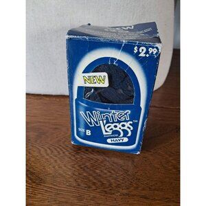 Leggs Sheer Energy Pantyhose Navy Blue Q Sheer Toe & Panty